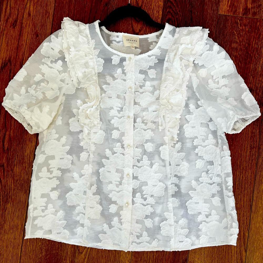 NEW Sézane Jordanna Blouse Size 6/38